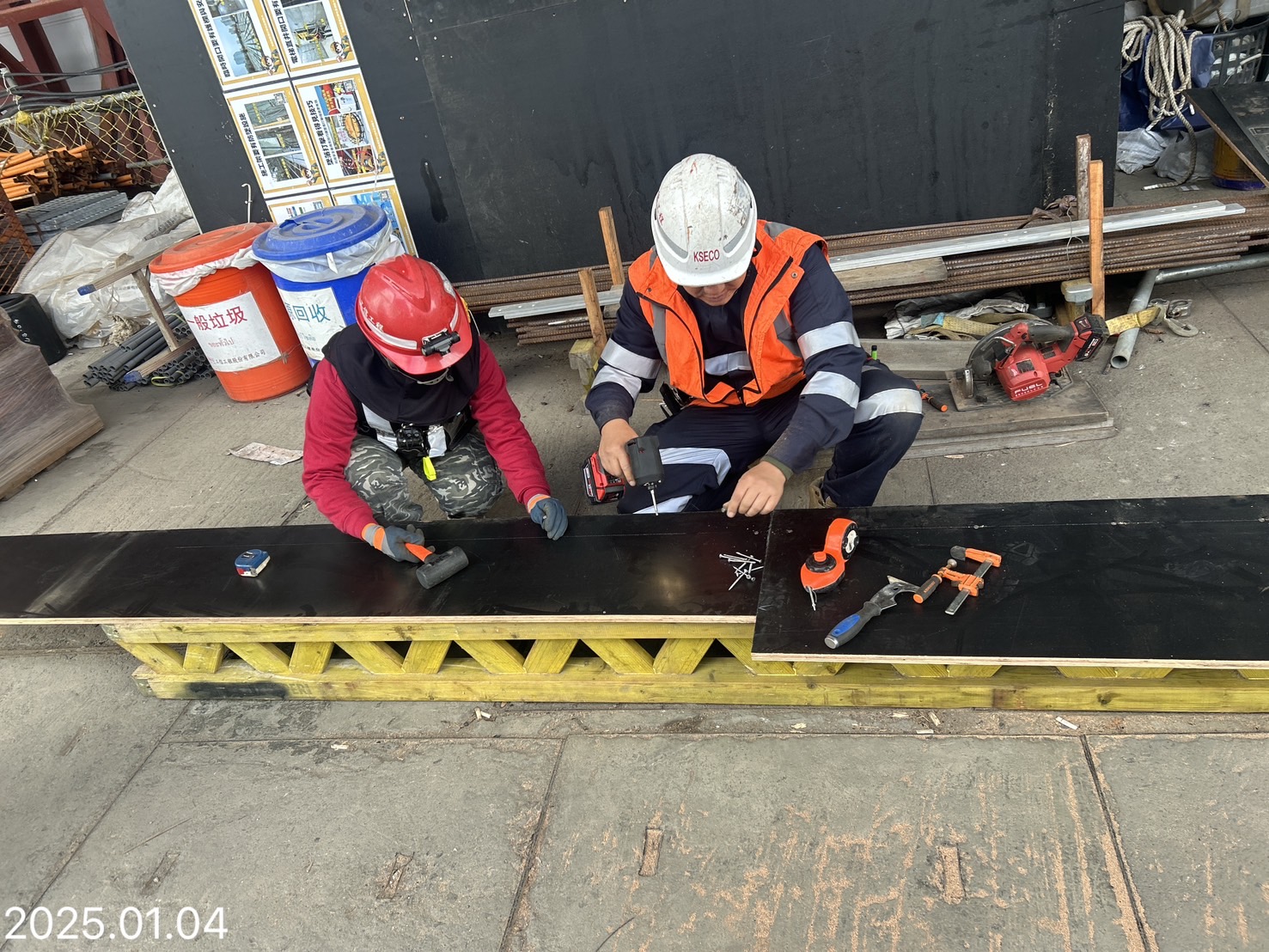 U40節塊模板組立