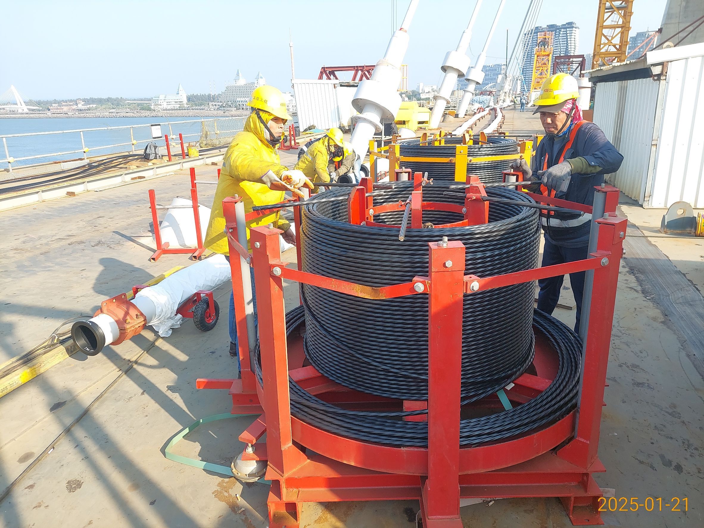 T05斜索施拉前置作業