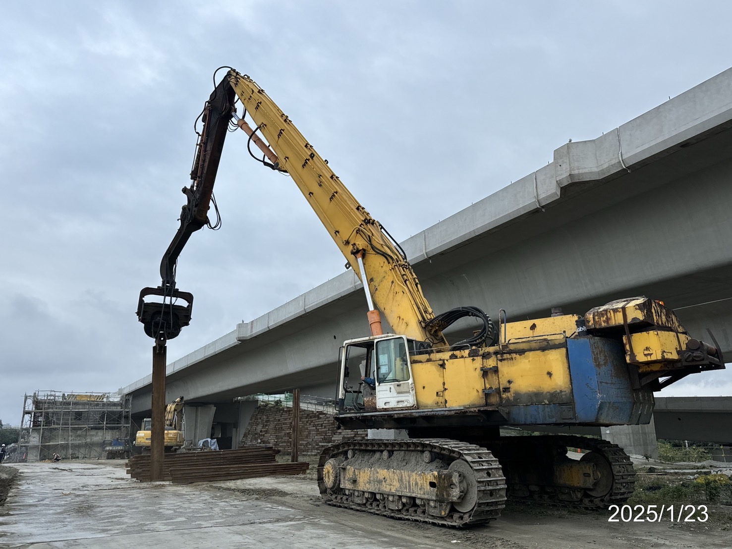 RL1-L6-2擋土牆鋼板樁打設