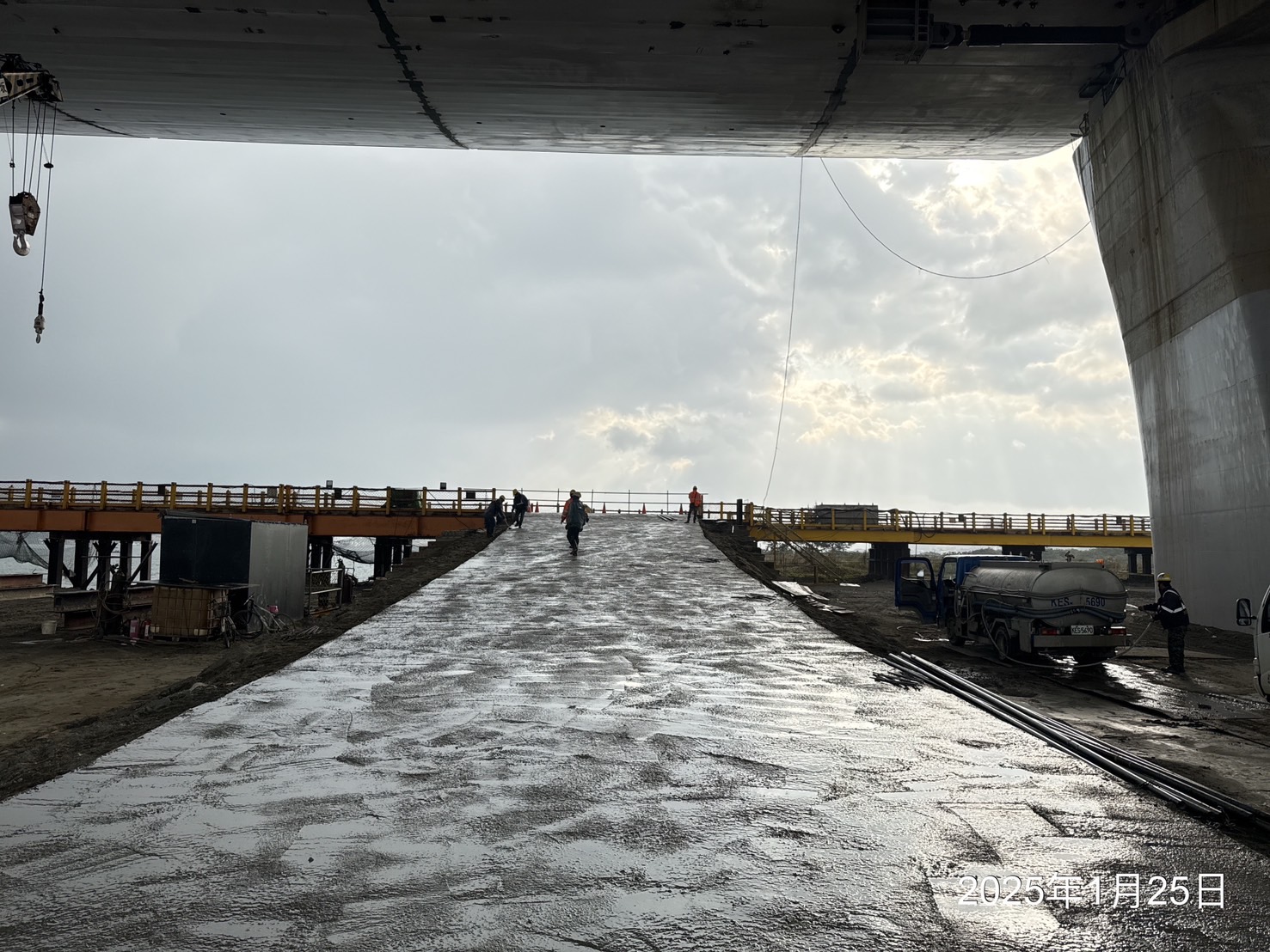 施工便道環境鋪面混凝土養護