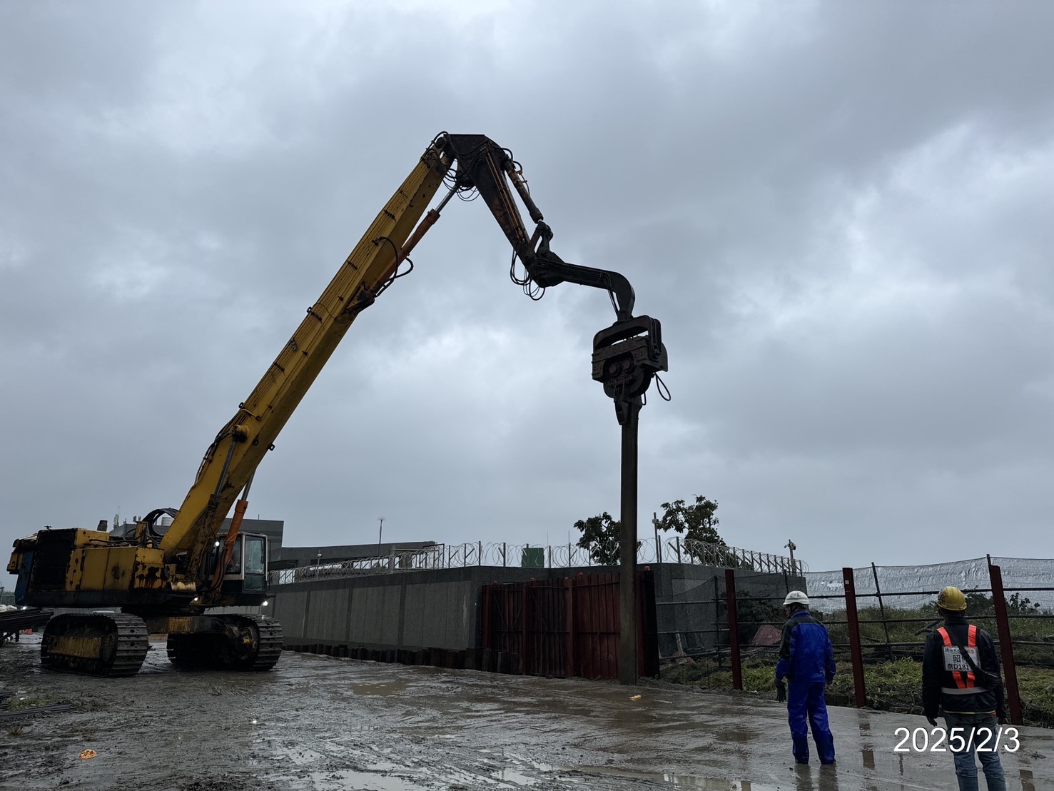 RL1-L6-1～L7擋土牆鋼板樁打設