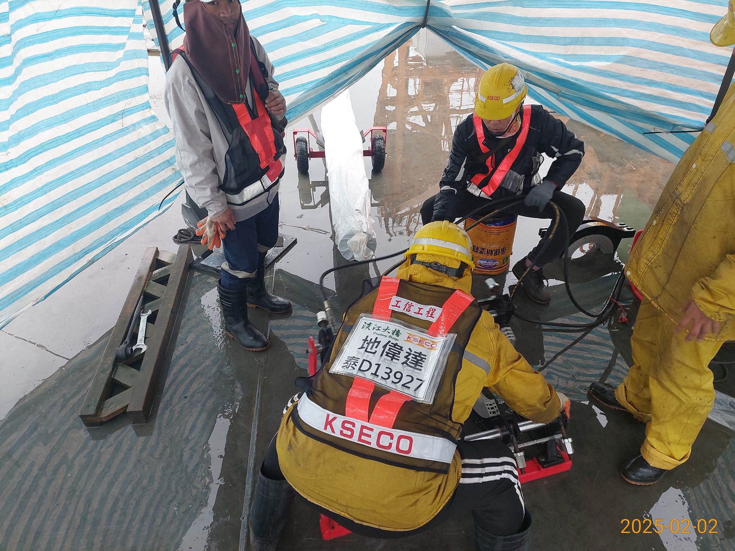 T06斜索施拉前置作業