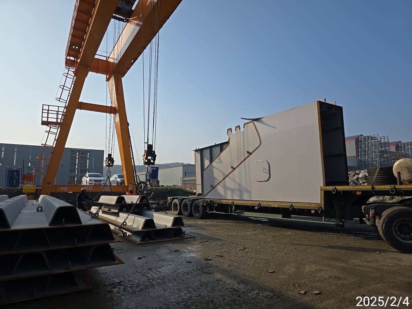 15B節塊進料作業