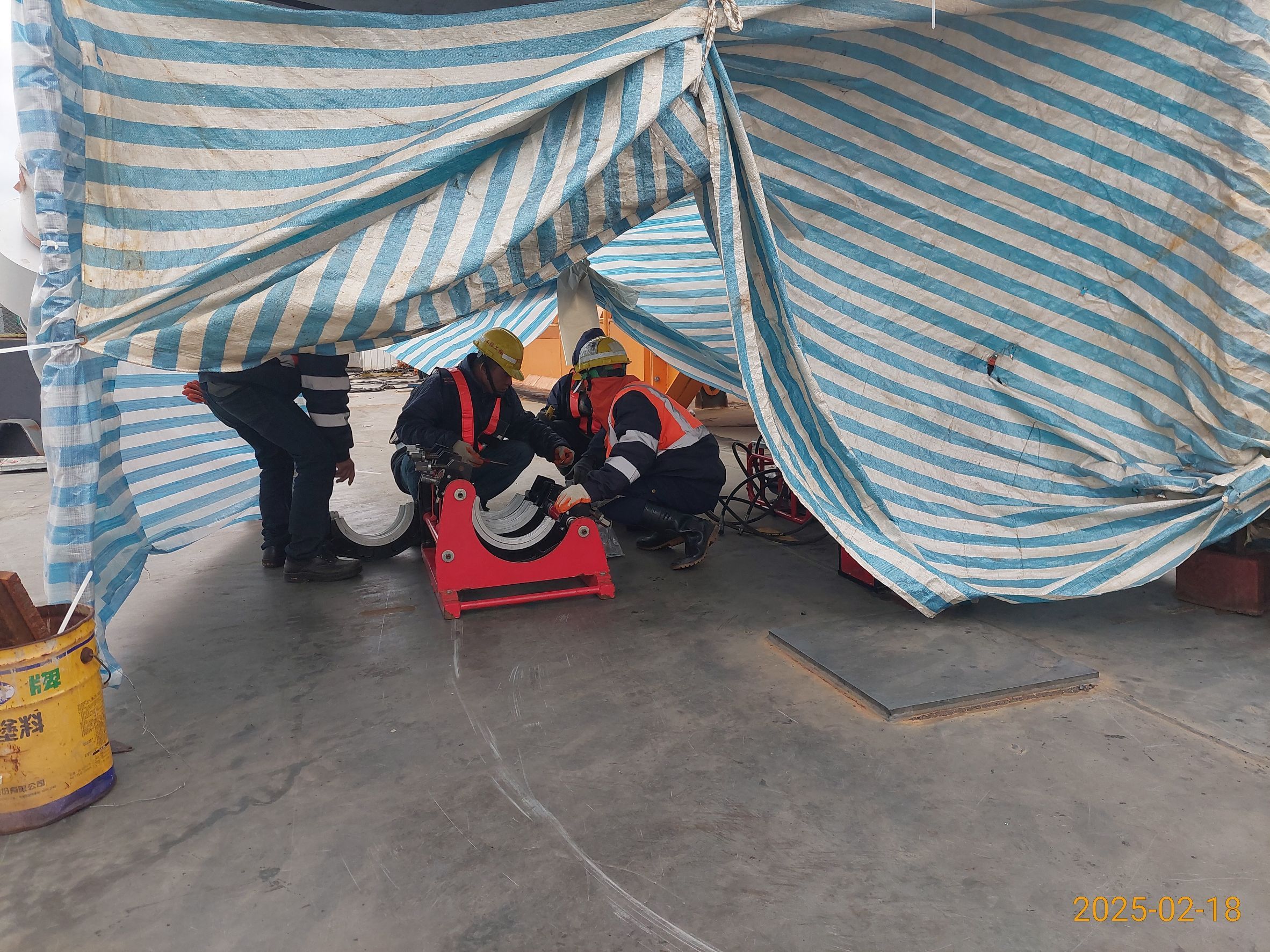 TW7-HDPE管熱熔接