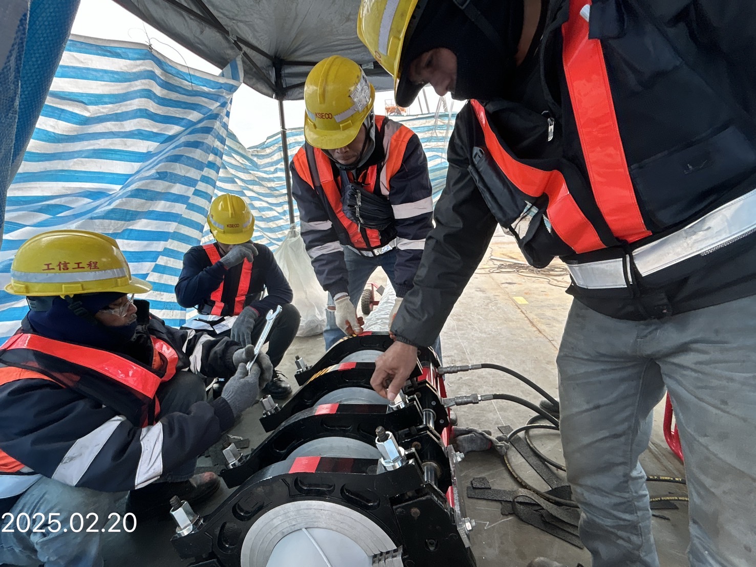 TW7-HDPE管熱熔接