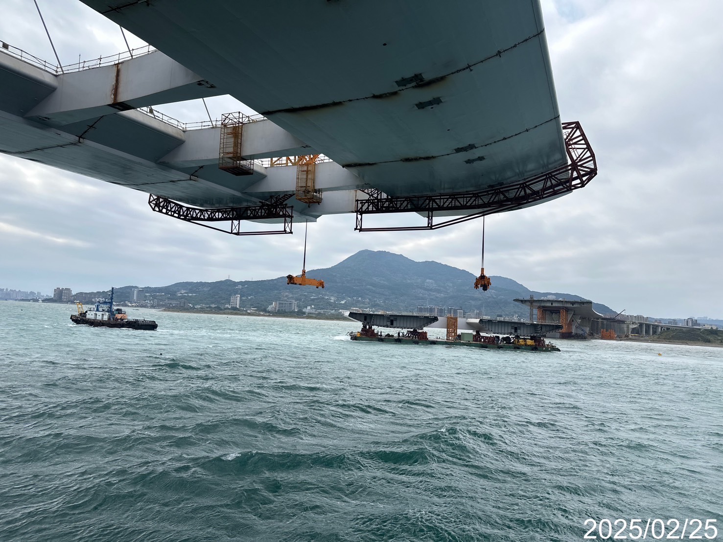 7B節塊吊裝作業