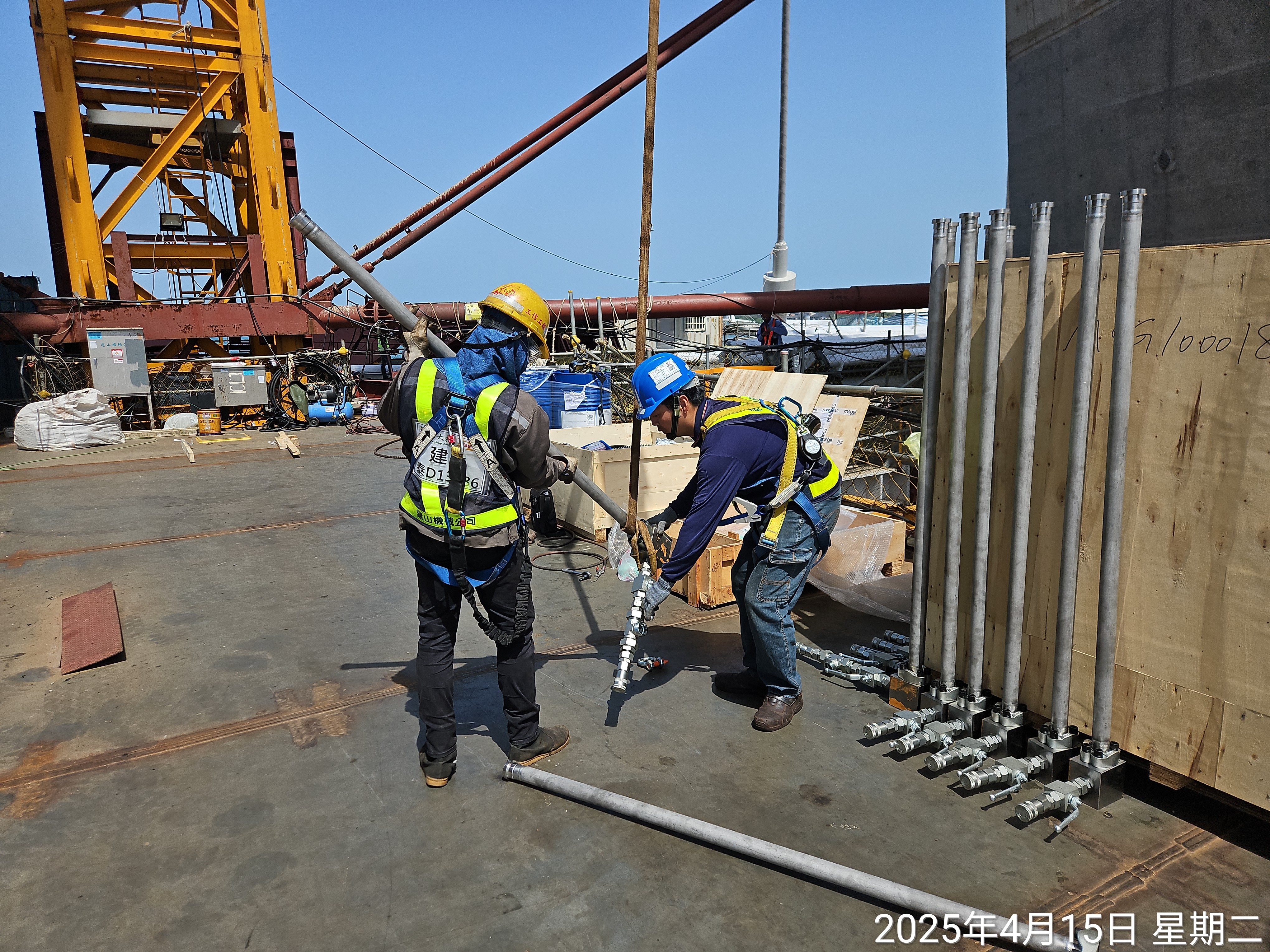 U10節塊HFR油管安裝