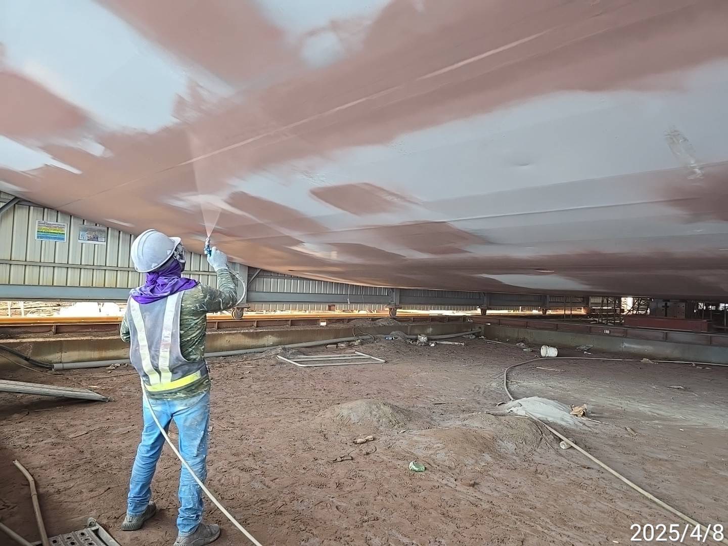 16B節塊塗裝作業