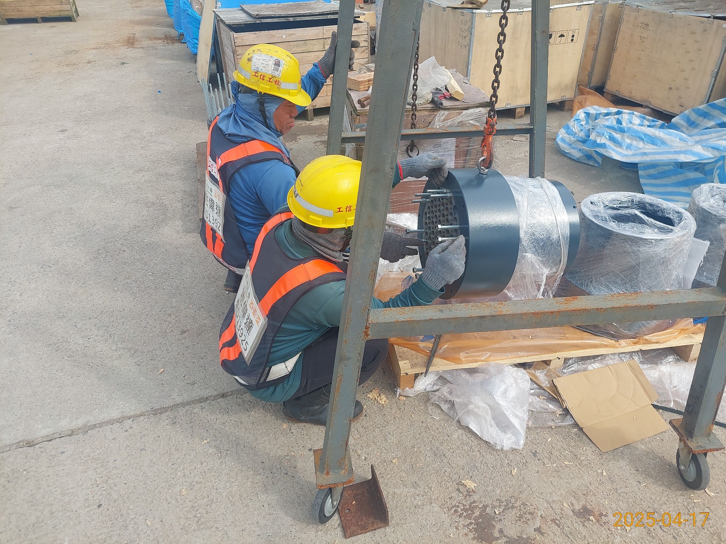 B10斜索前置作業