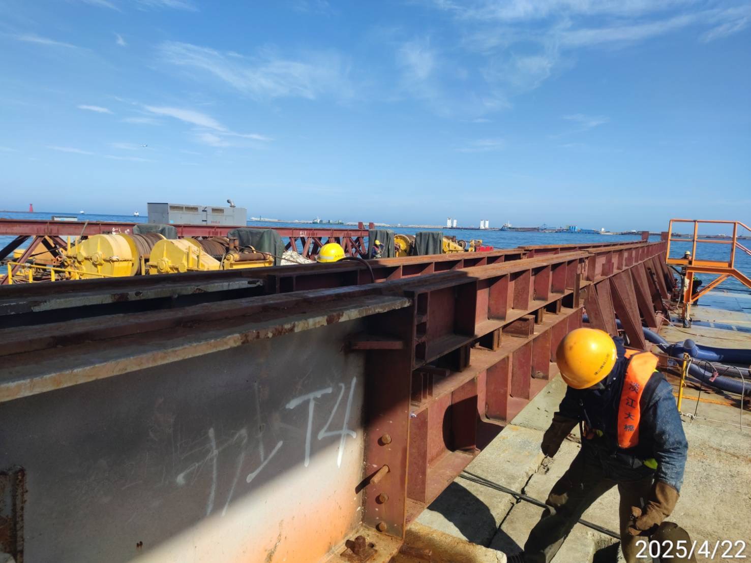 碼頭區（原T Line)軌道安裝