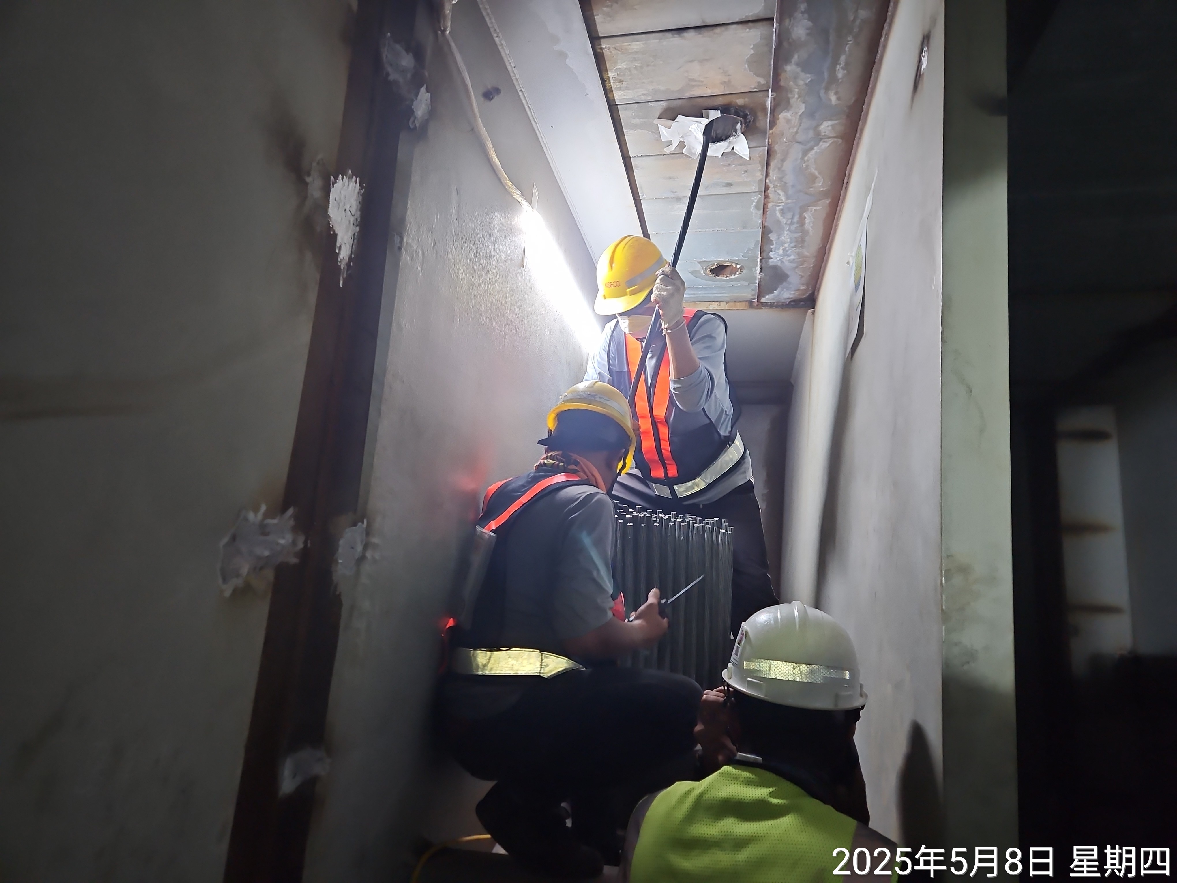 P140錨固鋼索施拉