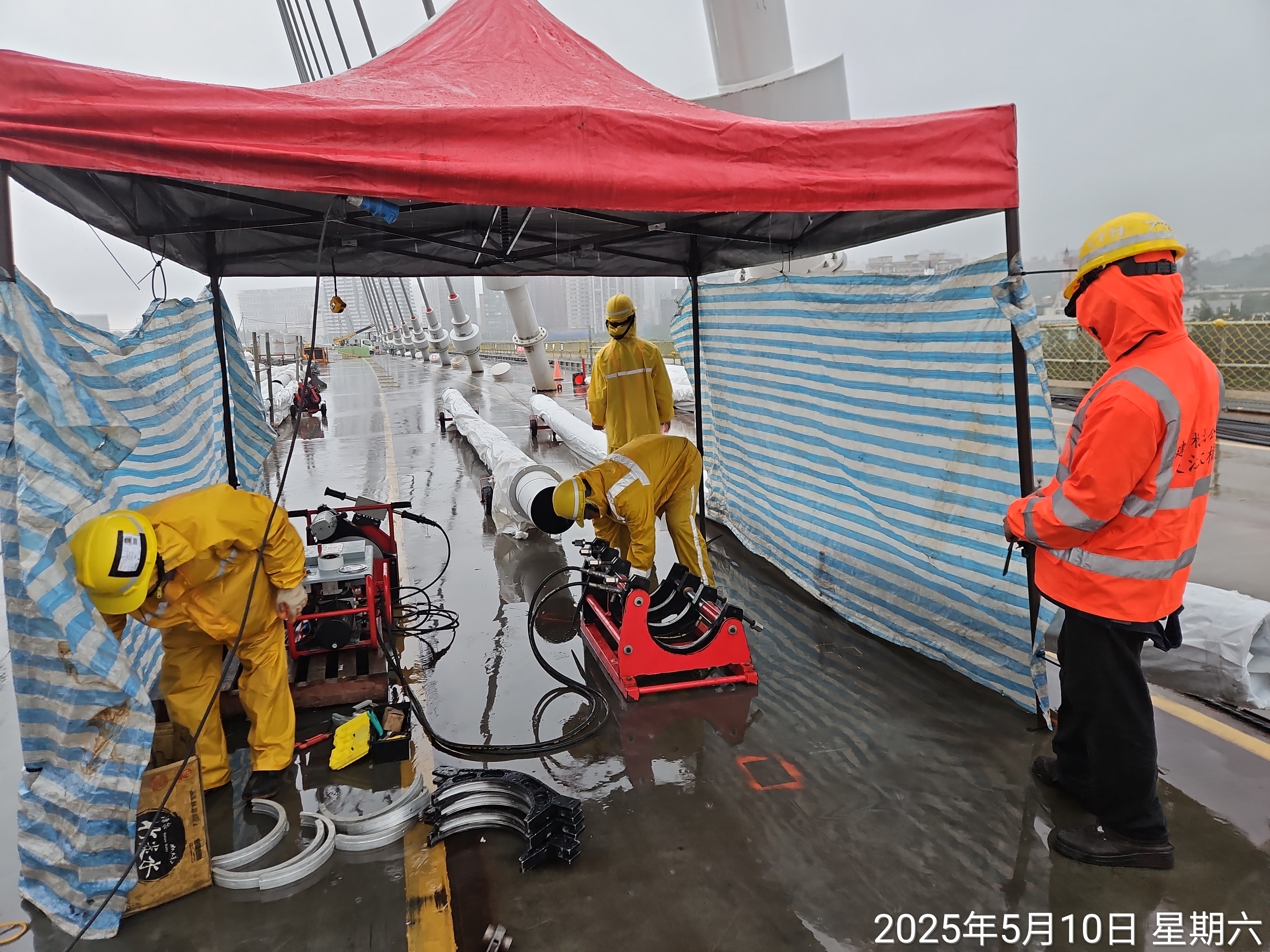 11T斜索施拉前置作業