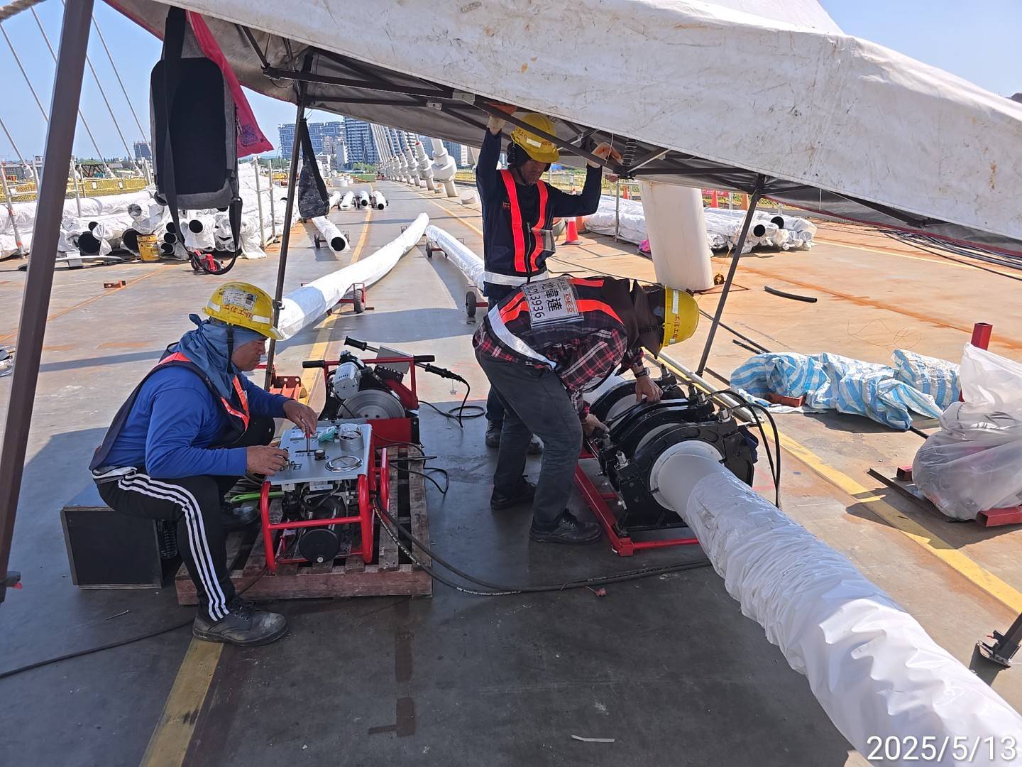 13B斜索施拉前置作業