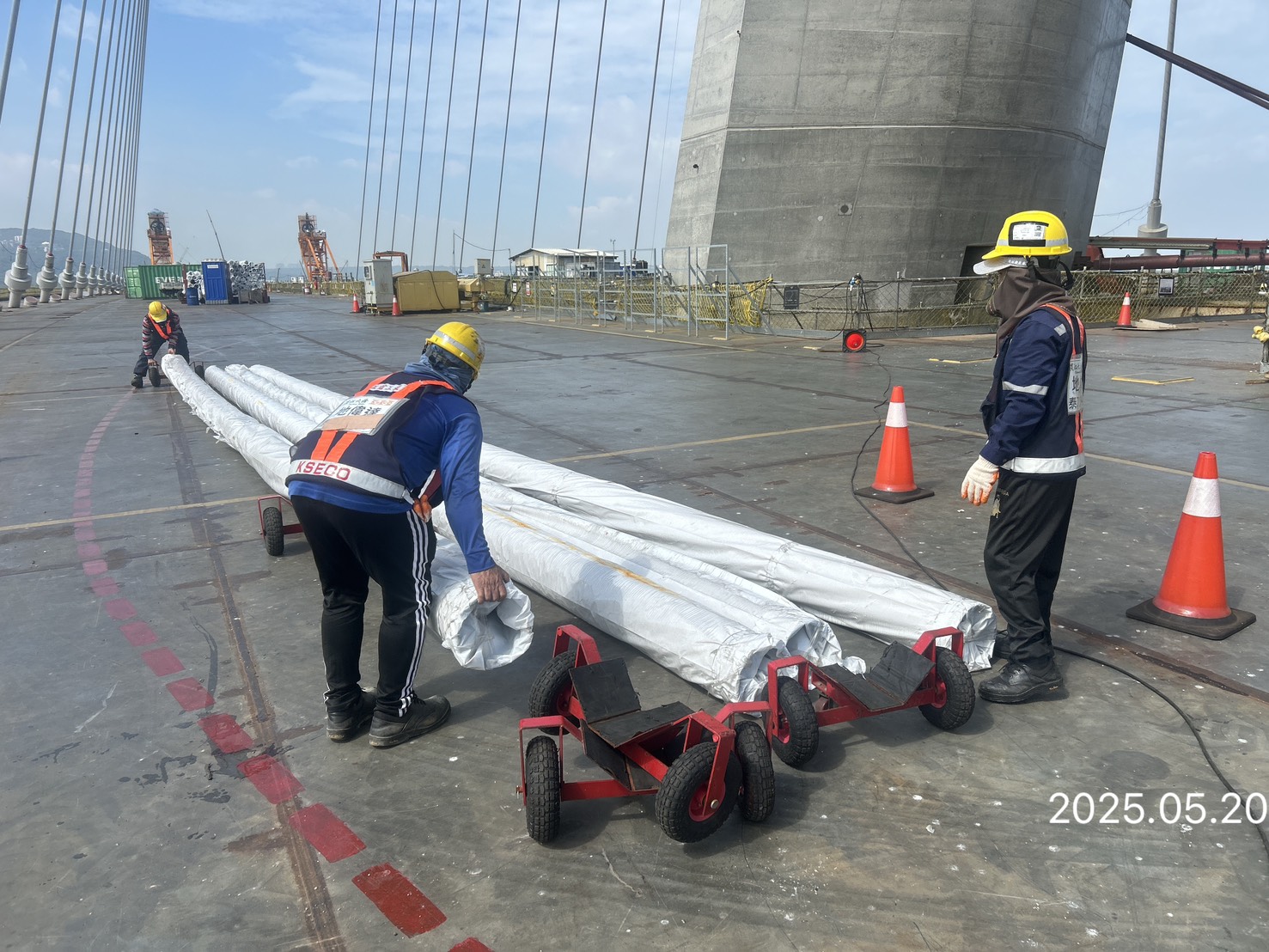 B14斜索施拉前置作業