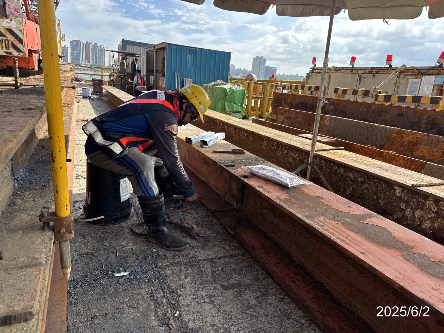 P120施工構台拆除作業